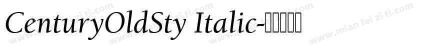 CenturyOldSty Italic字体转换